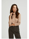 Moodo Smeđi ženski top s dugim rukavima