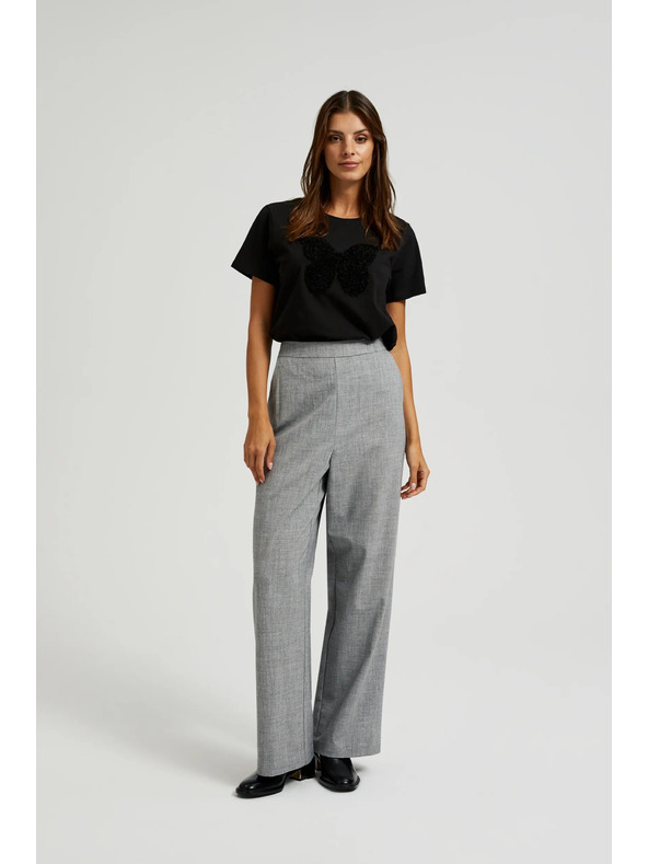 Moodo Crna majica s kratkim rukavima