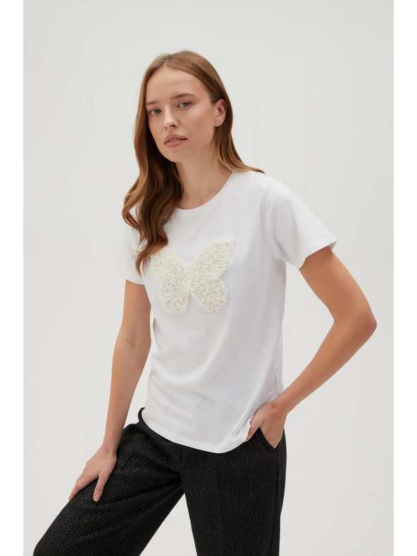 Moodo Bijela majica s kratkim rukavima