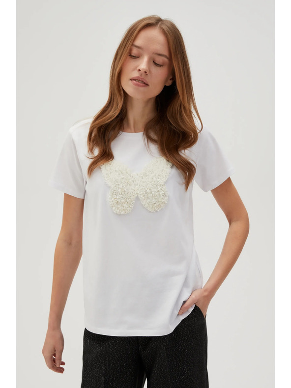 Moodo Bijela majica s kratkim rukavima