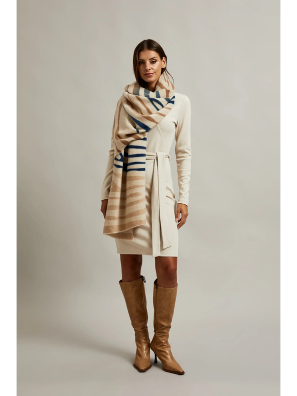 Moodo Bež ženska šal