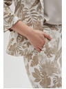 Moodo Bijele ženske cvjetne hlače Moodo