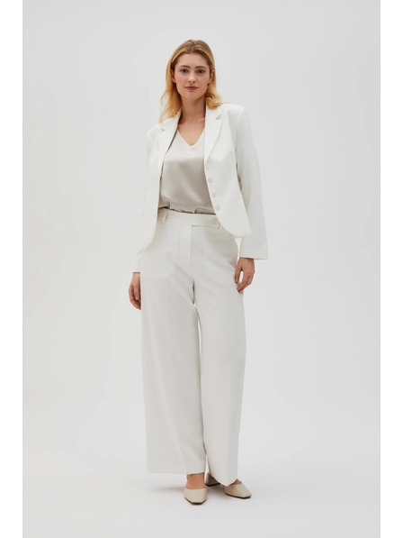 Moodo Bijele ženske hlače Moodo