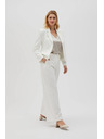 Moodo Bijele ženske hlače Moodo