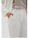 Moodo Bijele ženske hlače Moodo