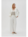 Moodo Bijele ženske hlače Moodo