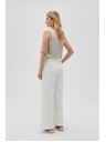 Moodo Bijele ženske hlače Moodo