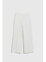 Moodo Bijele ženske hlače Moodo