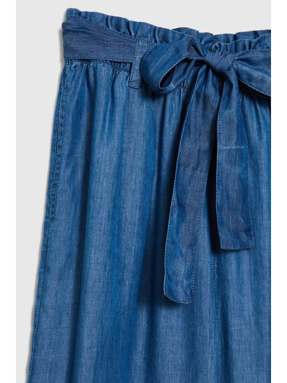 Moodo Plave ženske široke hlače Moodo