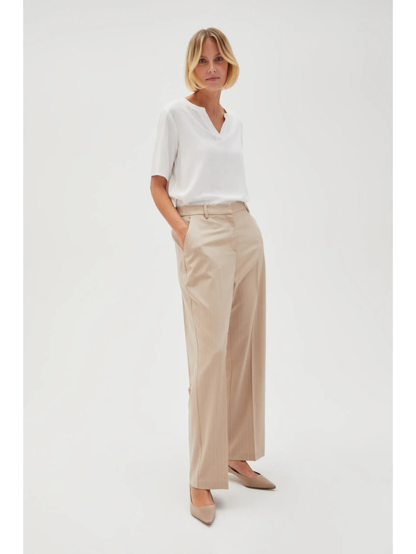 Moodo Bež ženske svečane hlače Moodo