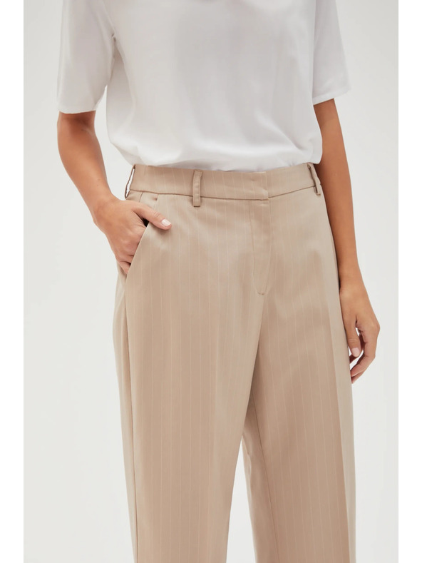 Moodo Bež ženske svečane hlače Moodo