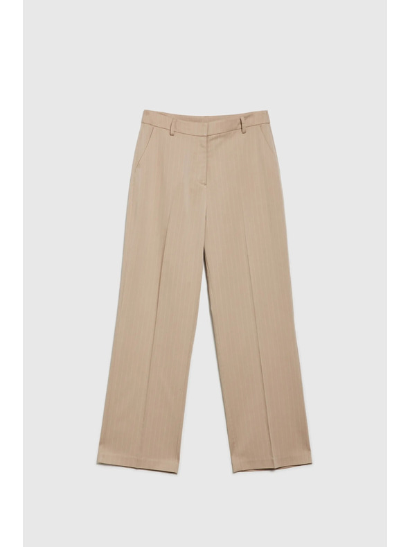 Moodo Bež ženske svečane hlače Moodo
