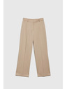 Moodo Bež ženske svečane hlače Moodo