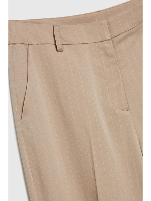 Moodo Bež ženske svečane hlače Moodo