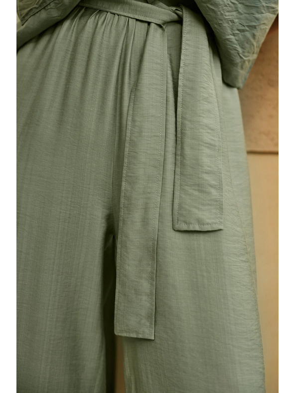 Moodo Maslinaste ženske hlače Moodo