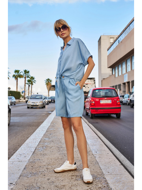 Moodo Plave ženske kratke hlače Moodo