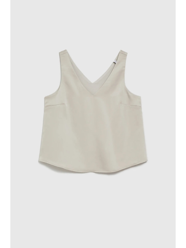 Moodo Bež ženska bluza bez rukava Moodo