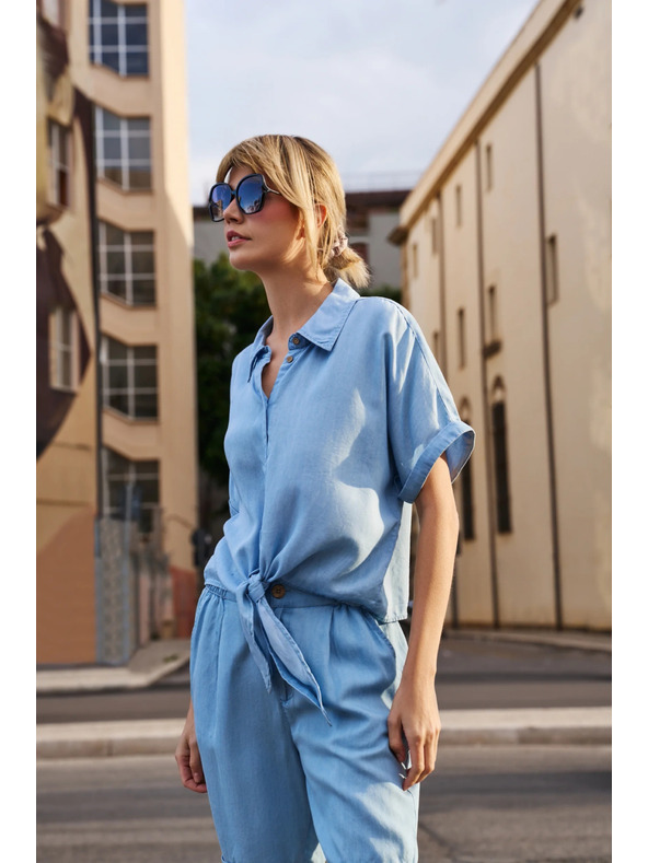 Moodo Plava ženska košulja Moodo