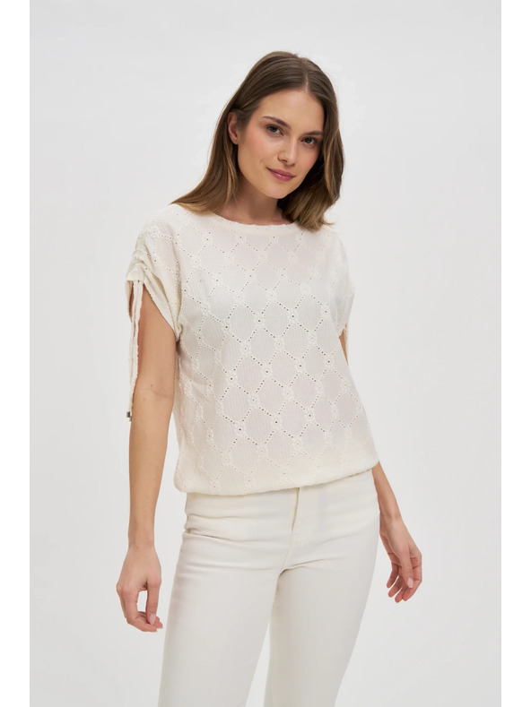 Moodo Bijela ženska majica Moodo