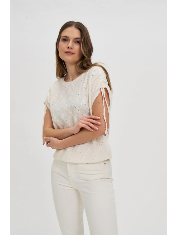 Moodo Bijela ženska majica Moodo