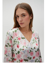 Moodo Bijela ženska cvjetna bluza Moodo