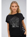 Moodo Crna ženska Moodo majica