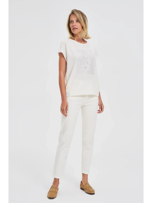 Moodo Bijela ženska majica Moodo