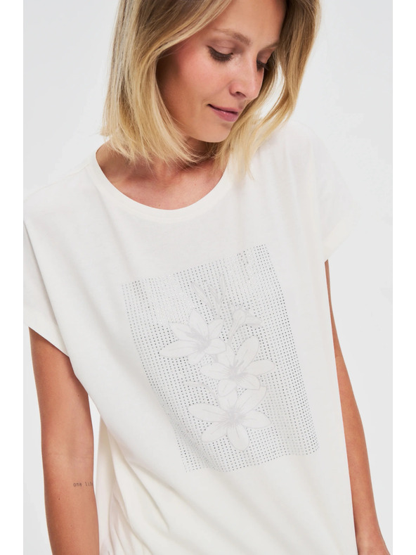 Moodo Bijela ženska majica Moodo