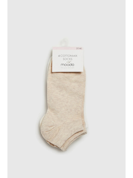 Moodo Svijetlo bež ženske čarape Moodo