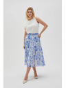 Moodo Plava ženska cvjetna suknja Moodo