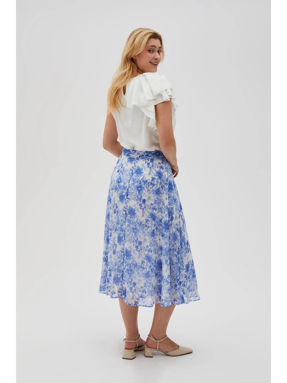Moodo Plava ženska cvjetna suknja Moodo