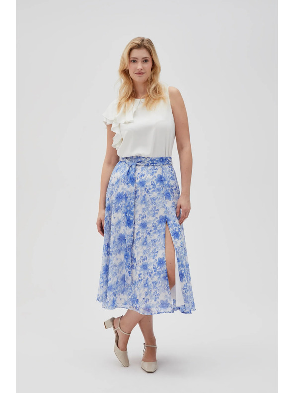 Moodo Plava ženska cvjetna suknja Moodo