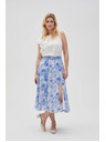 Moodo Plava ženska cvjetna suknja Moodo