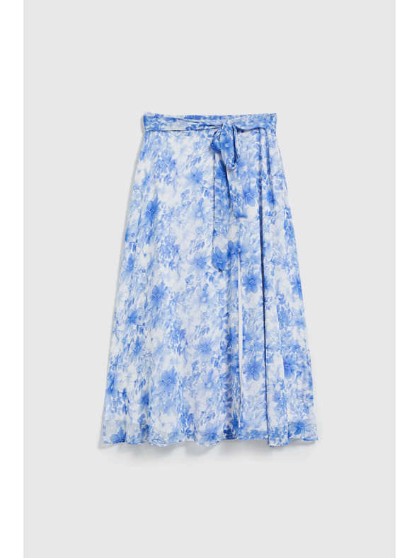 Moodo Plava ženska cvjetna suknja Moodo