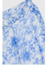 Moodo Plava ženska cvjetna suknja Moodo