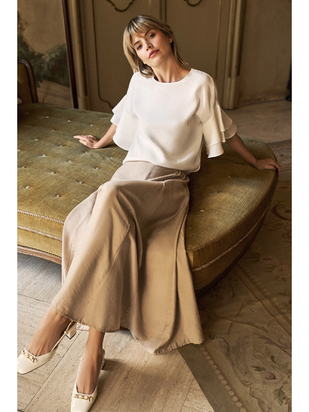 Moodo Moodo bež ženska suknja