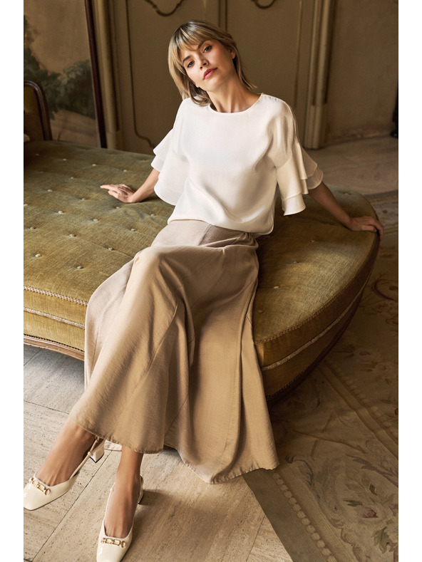 Moodo Moodo bež ženska suknja