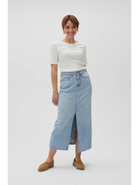 Moodo Dugačka traper suknja s prorezom Moodo