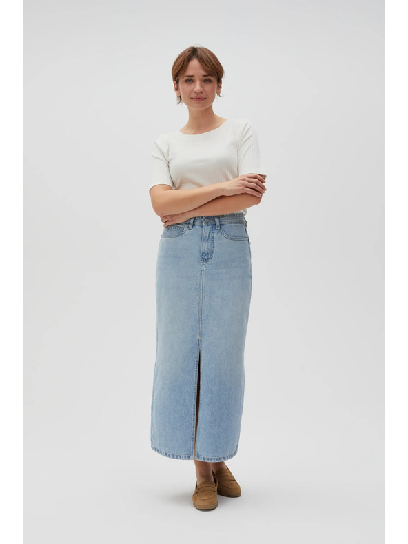 Moodo Dugačka traper suknja s prorezom Moodo