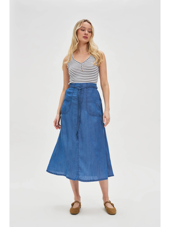 Moodo Plava ženska traper suknja Moodo
