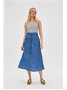 Moodo Plava ženska traper suknja Moodo