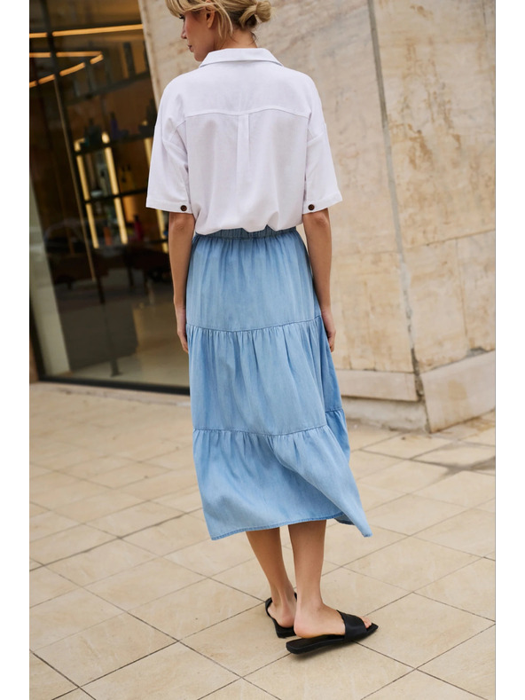 Moodo Svijetloplava ženska suknja Moodo