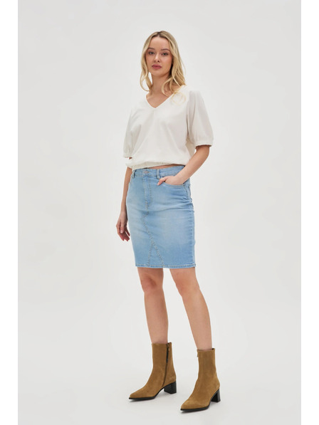 Moodo Plava ženska traper suknja Moodo