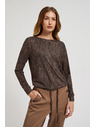Moodo Smeđi melanž ženski džemper