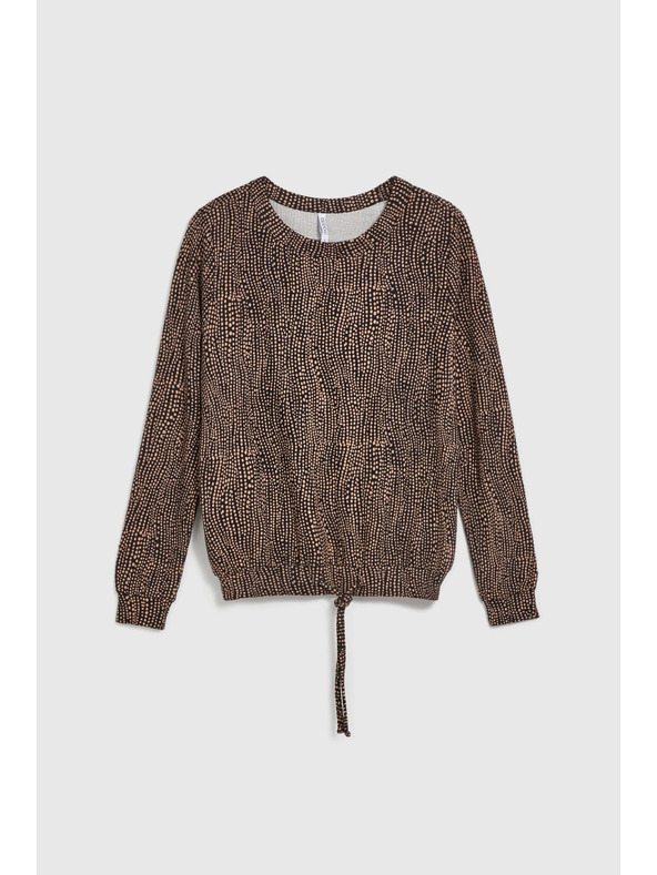 Moodo Smeđi melanž ženski džemper