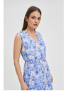 Moodo Uzorane plave ženske haljine Moodo