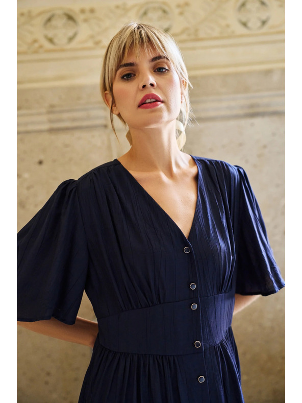 Moodo Moodo tamnoplava ženska haljina