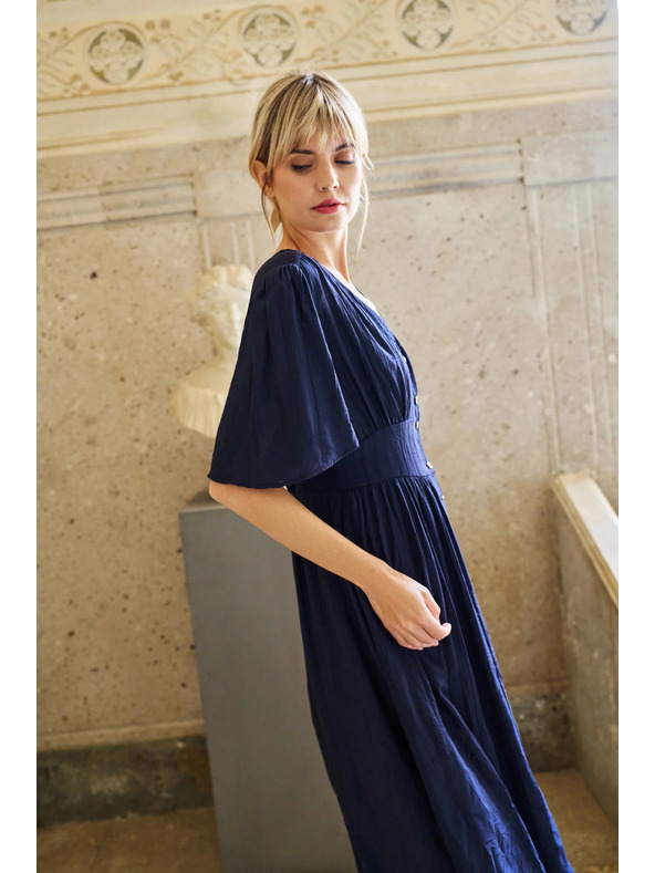 Moodo Moodo tamnoplava ženska haljina