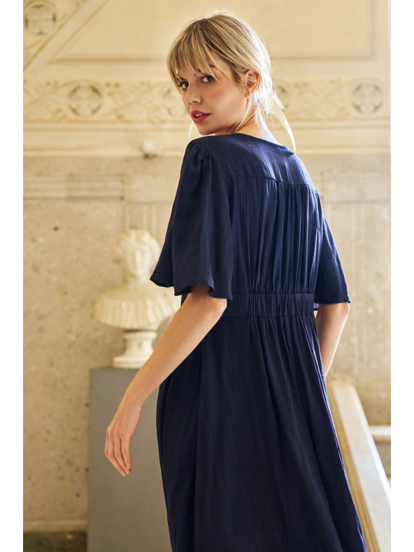 Moodo Moodo tamnoplava ženska haljina