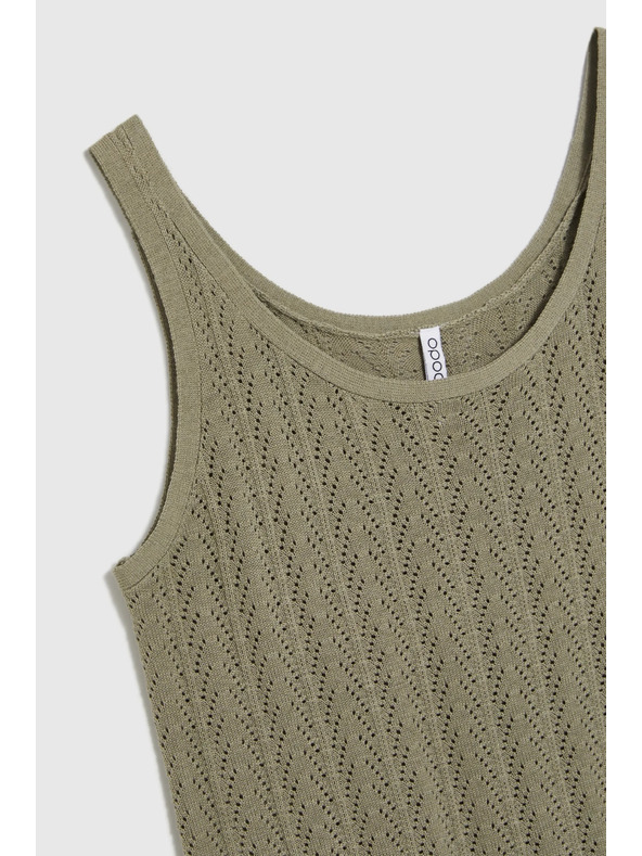 Moodo Maslinasti pamučni top